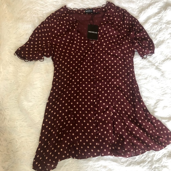 nicholas polka dot dress|OFF 62 